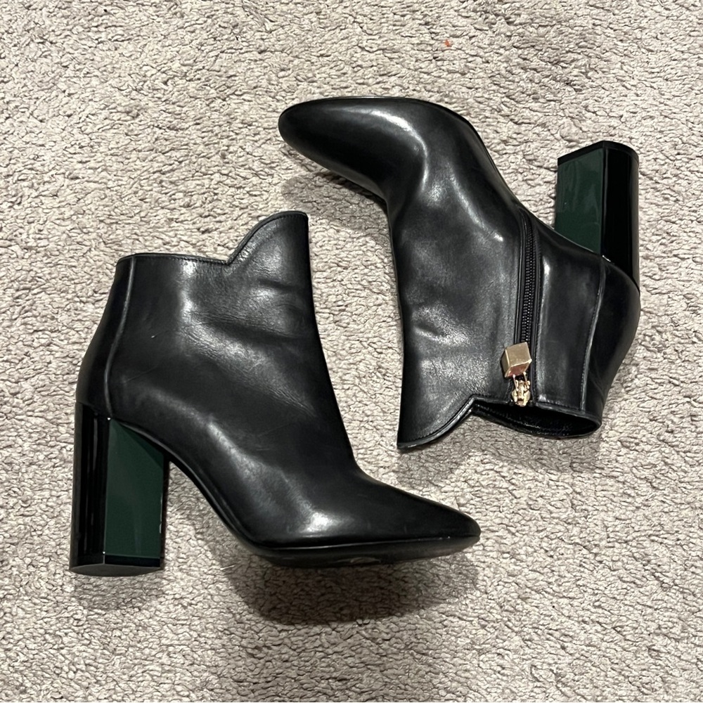 $335 Pierre Hardy Black Geometric Block Heel size 38
